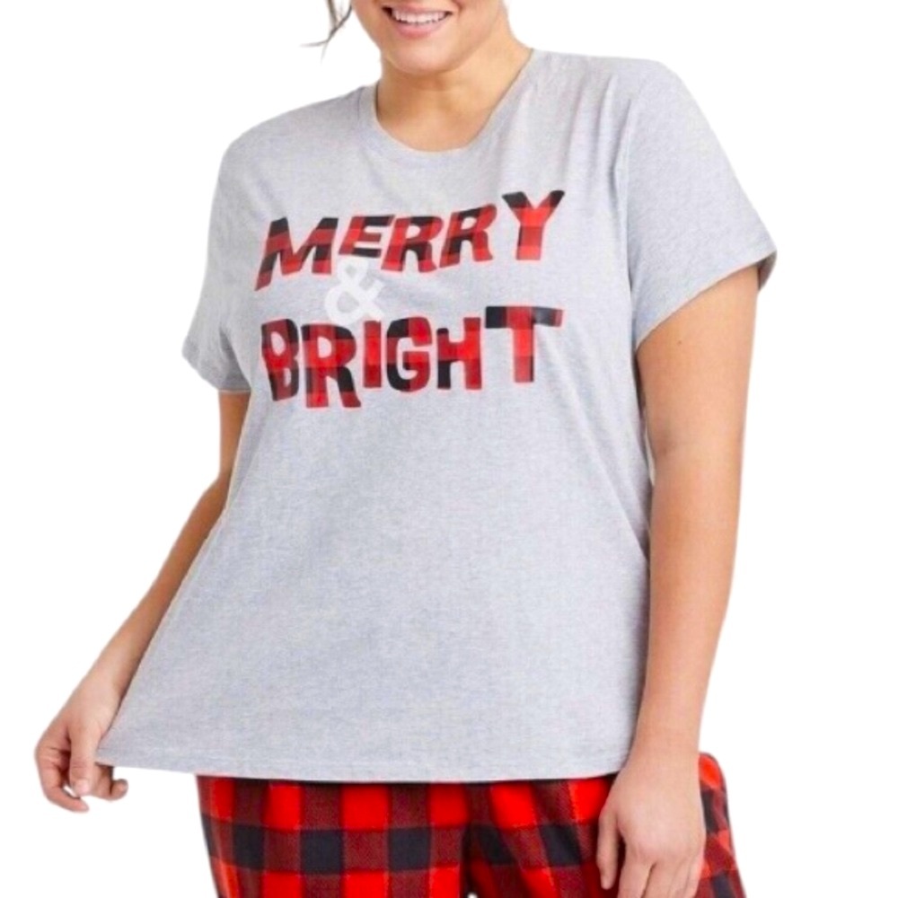 TARGET➕Buffalo Plaid Matching Flannel Boxers & Sleep T-shirt NWT